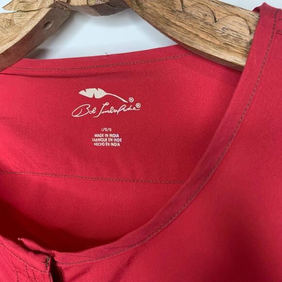 Bob Timberlake Pink Popover Shirt Snap Flap Pockets Sz Large\' - Picture 4 of 8